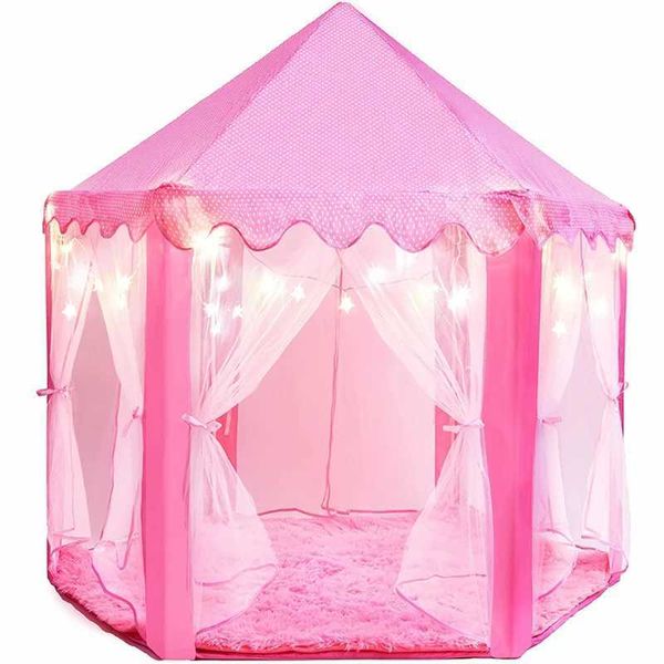 Childrens Tent Toy Ball Pool Girl Pink Princess Castle Tent Childrens Small Game House Portable Baby Outdoor Game Tent Ball Pit W241230