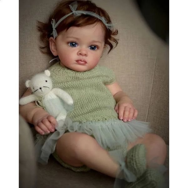 55cm Realistic Reborn Doll Handmade Soft Cloth Baby Dolls Full Reborn born Dolls Girl Tutti Reborn Lifelike Doll 241126