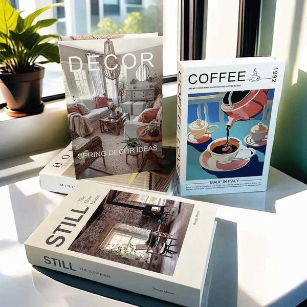 Luxury Home Interior Fake Book Storage Box F1 Imola Monaco Track Circuit Decorative Book Coffee Table Books Shooting Prop Paris M240903