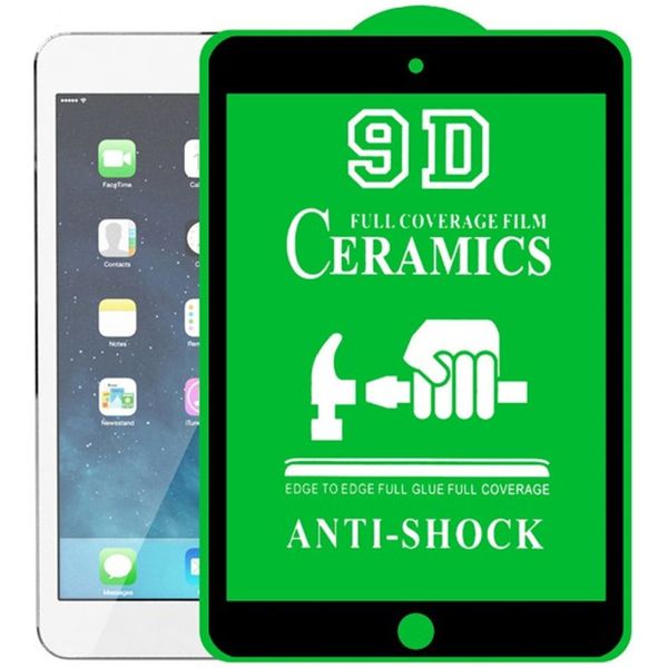 Screen Protector For iPad 10 9 8 7 Pro 12.9 11 10.5 9.7 Air 4 Mini 6 9D Ceramics Film HD Anti Shock Full Glue Cover Protective Guard