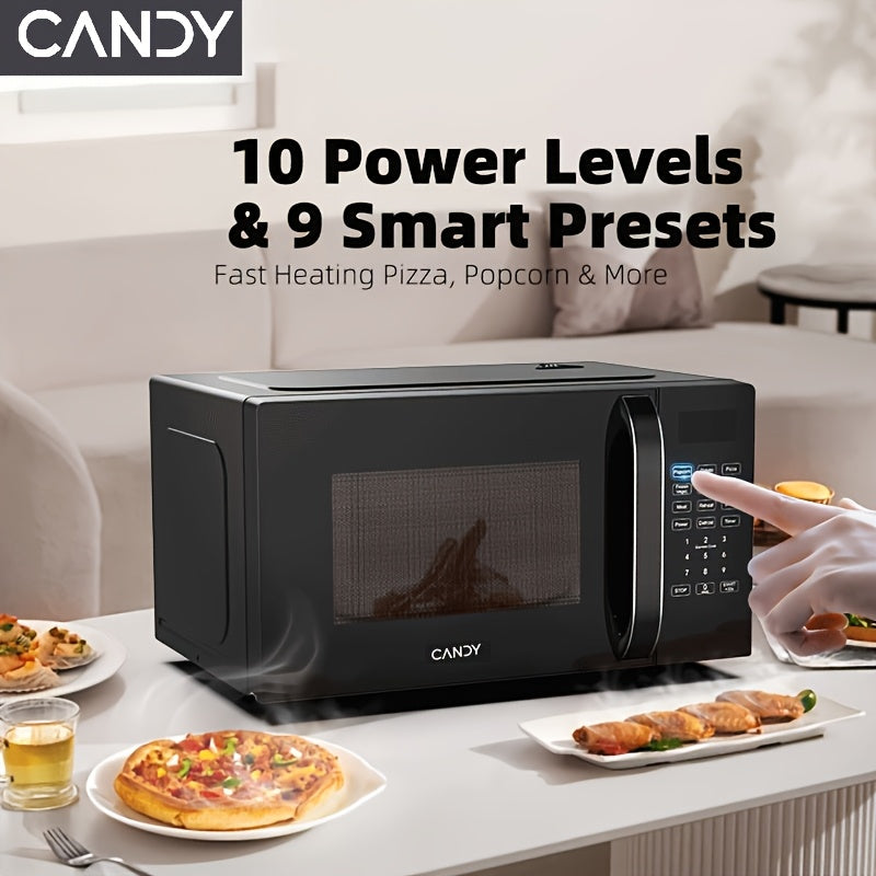 TEMU Candy 5.28 Gallon Small Microwave Kitchen Appliances- Tabletop Microwave With Rapid Heating, Microwave On, Unfreezing, And 9 Recipes, Good