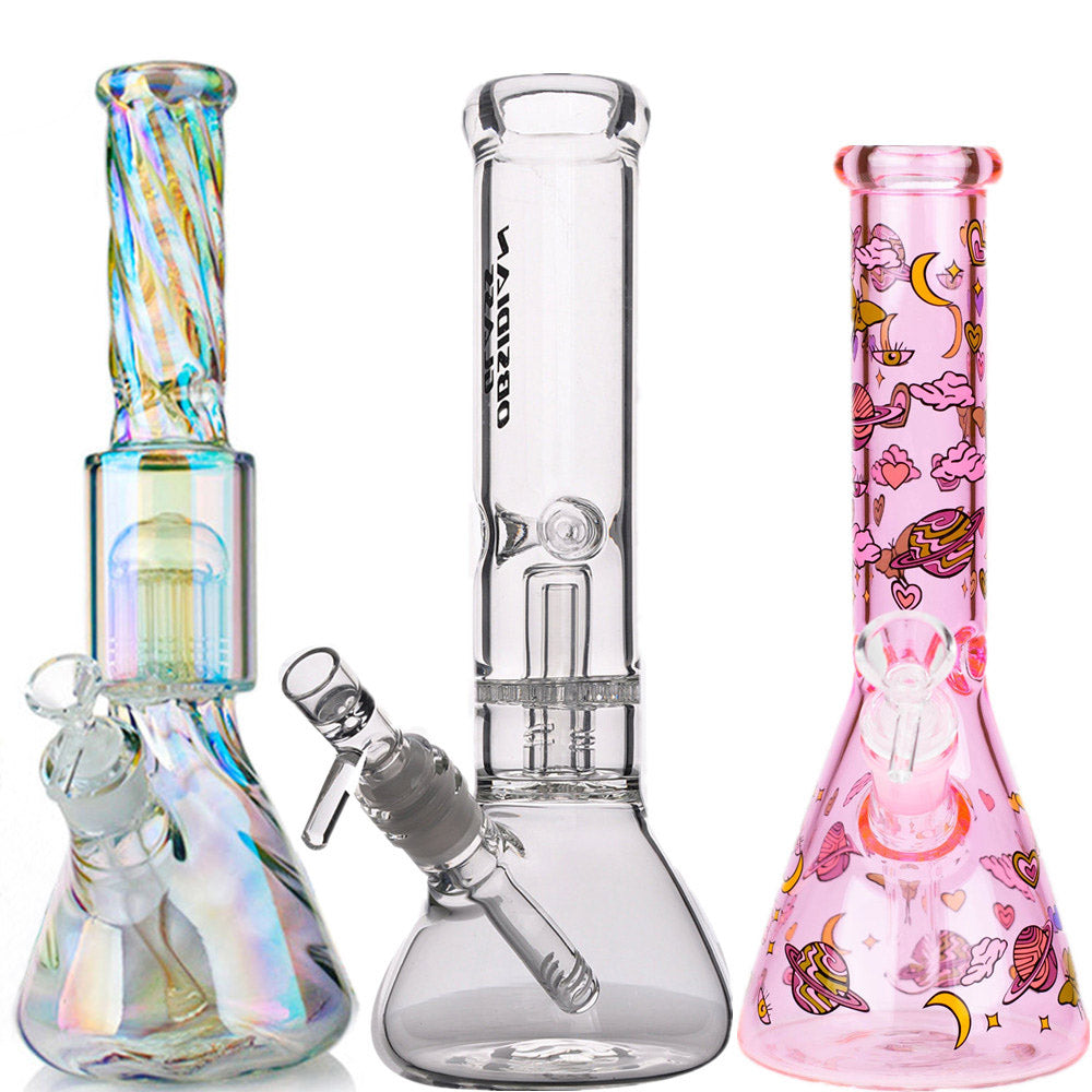 Glass Beaker Bong Downstem Perc Water Pipe Concentrate Oil Rigs Hookah Shisha Thick Dab Rig Bubbler for Smoking