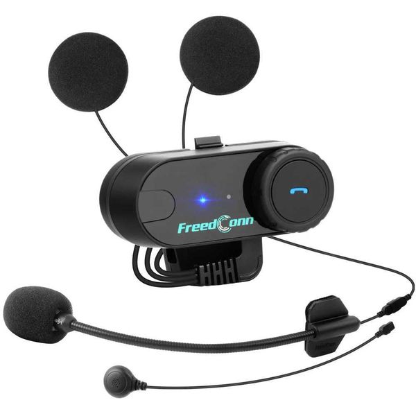 Interphone Freedconn T-COM VB Intercom Motorcycle Headphone Helmet Headset Bluetooth Interphone 3 Rider 800M Intercomunicador Moto FM Radio