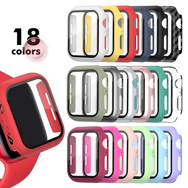 Apple Watch Case 45mm 41mm 44mm 40mm 42mm 38mm Bumper+Screen Protector for Iwatch SE applewatch series 9 Apple Watchwat ches men smartwatch