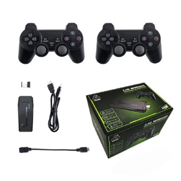 M8 4K Games USB 2.4G Wireless Console Nostalgic host 64GB 20000 Classic Stick Lite 8 Bit Mini Retro Controller by sea shipping ZZ