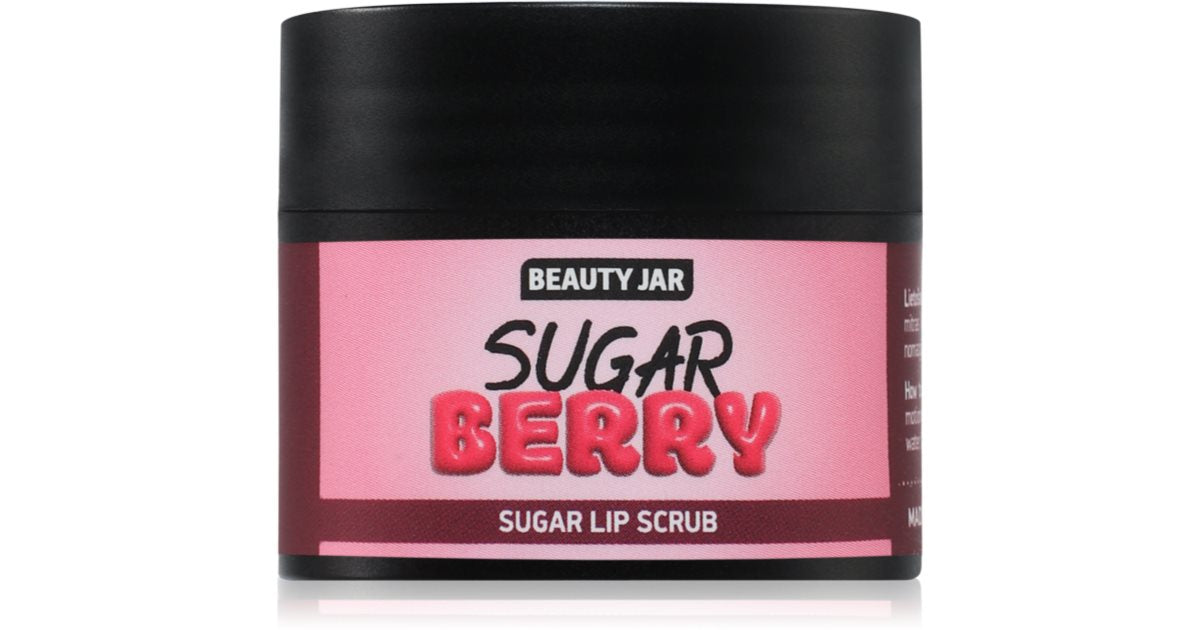 Beauty Jar Scrub de buze cu zahăr din fructe de pădure cu unt de cacao și vitamina E 15 ml