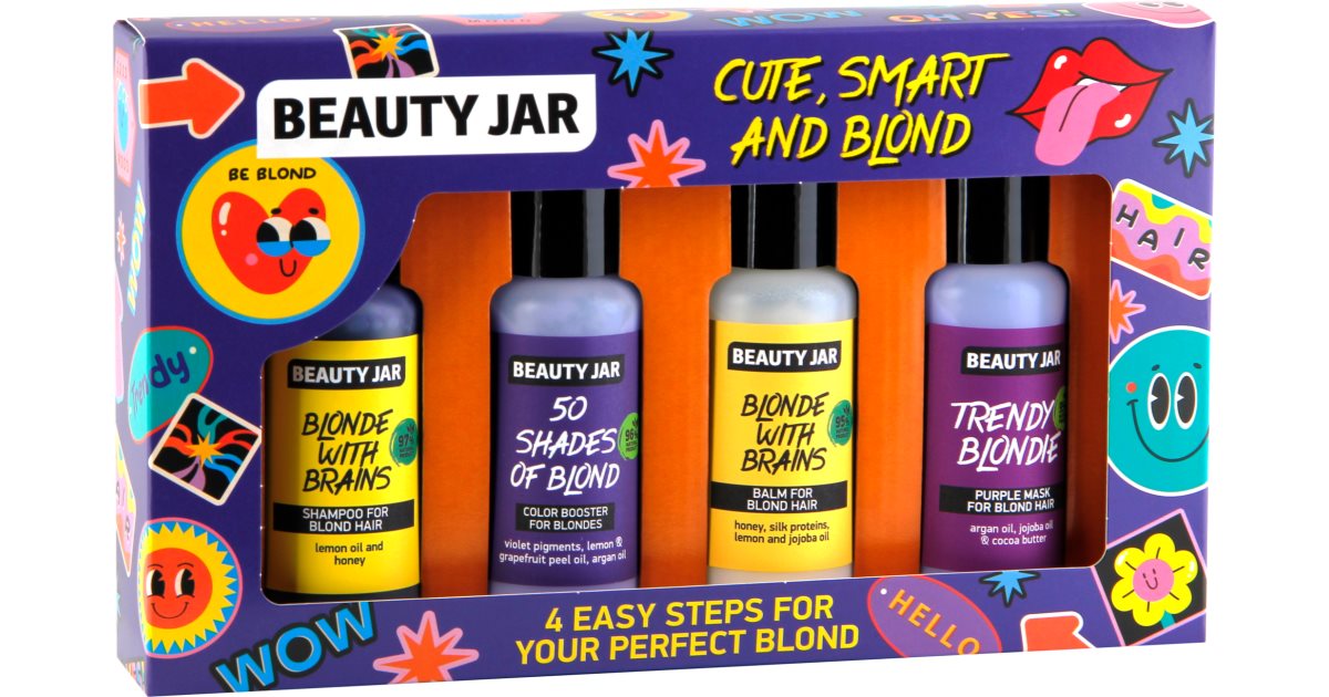 Beauty Jar Śliczne, eleganckie i blond pudełko upominkowe na blond włosy