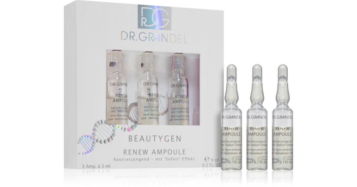 Dr. Grandel Beautygen Renew serum med umiddelbar effekt i hetteglass 3×3 ml