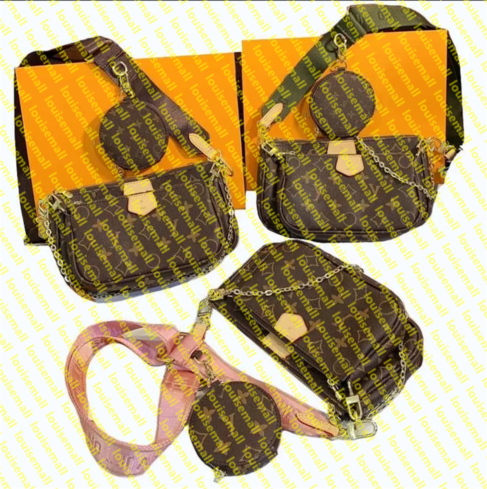 With Box Designer Crossbody Bags Women Bag Purses Genuine Leather Handbag Luxury Shoulder Cross Body Bag Gold Chain Purse Mini Wallet Clutch Tote Ba