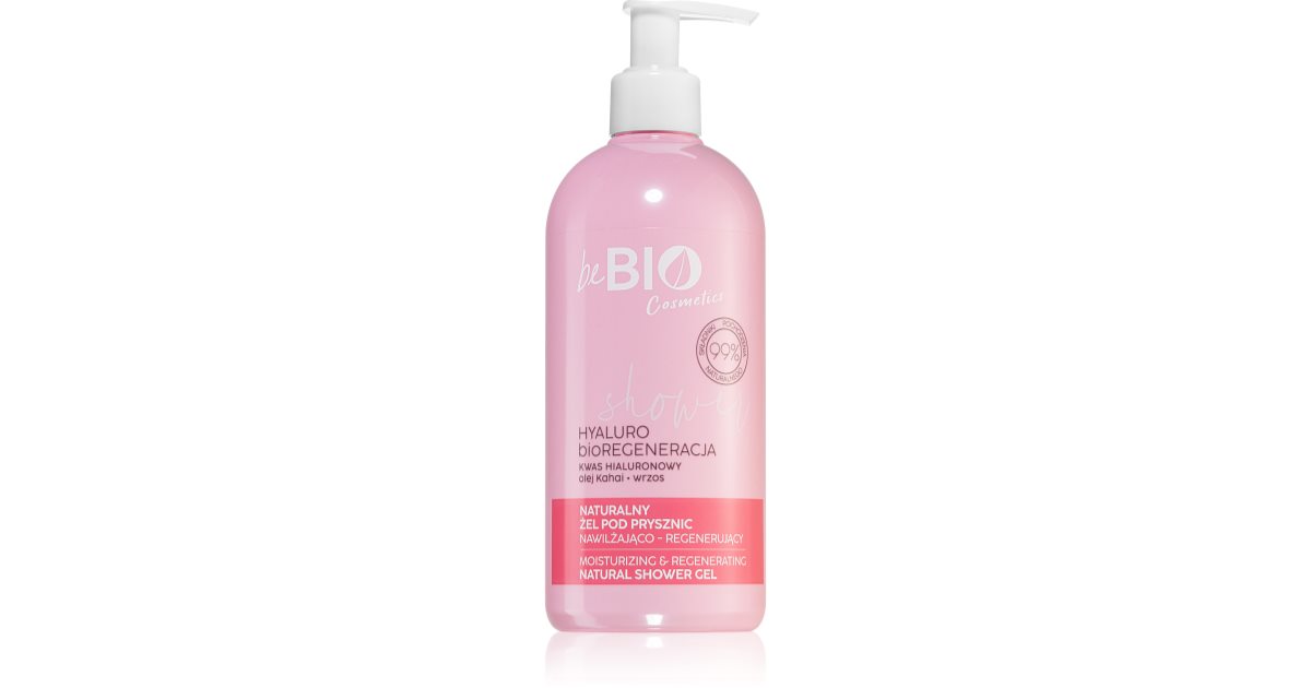 beBIO Hyaluro bioRegeneration fuktighetsgivende dusjgelé 350 ml