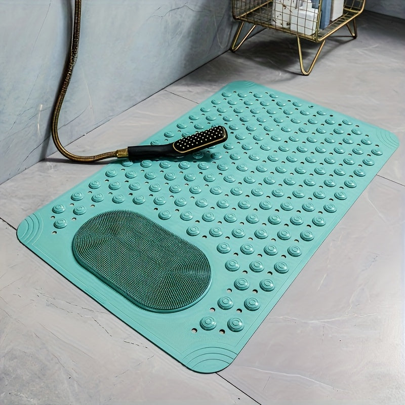 TEMU In 5 Colors, Bathroom Anti-slip Massage Mat, Hotel Shower Floor Mat, Toilet Mat, Shower Bath Rug, Home Massage Pad