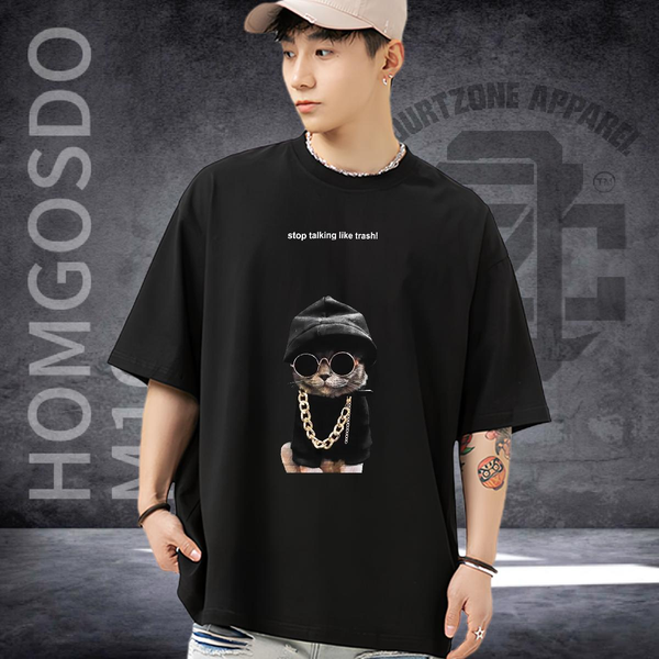 Cool Design T Shirt For Man High Street Hip Hop Breathable Short Sleeve Men Tees New Arrival Custom Printing Tees Shirts