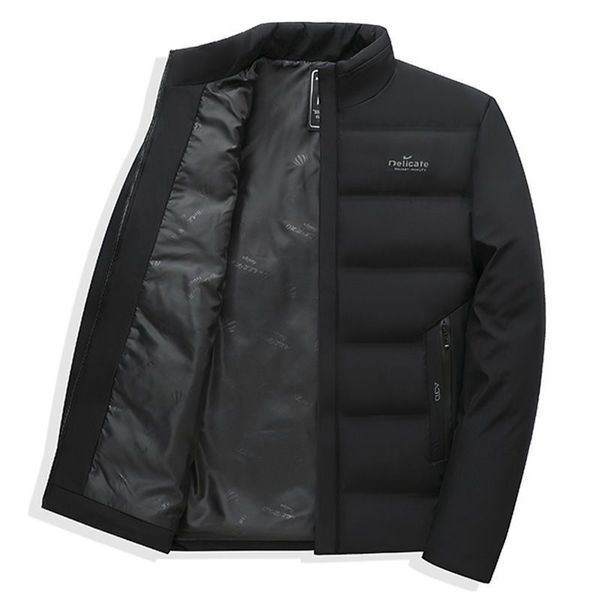 mens coat Winter new solid color spot streetwear thickened top daily warm fashion down jacket for men