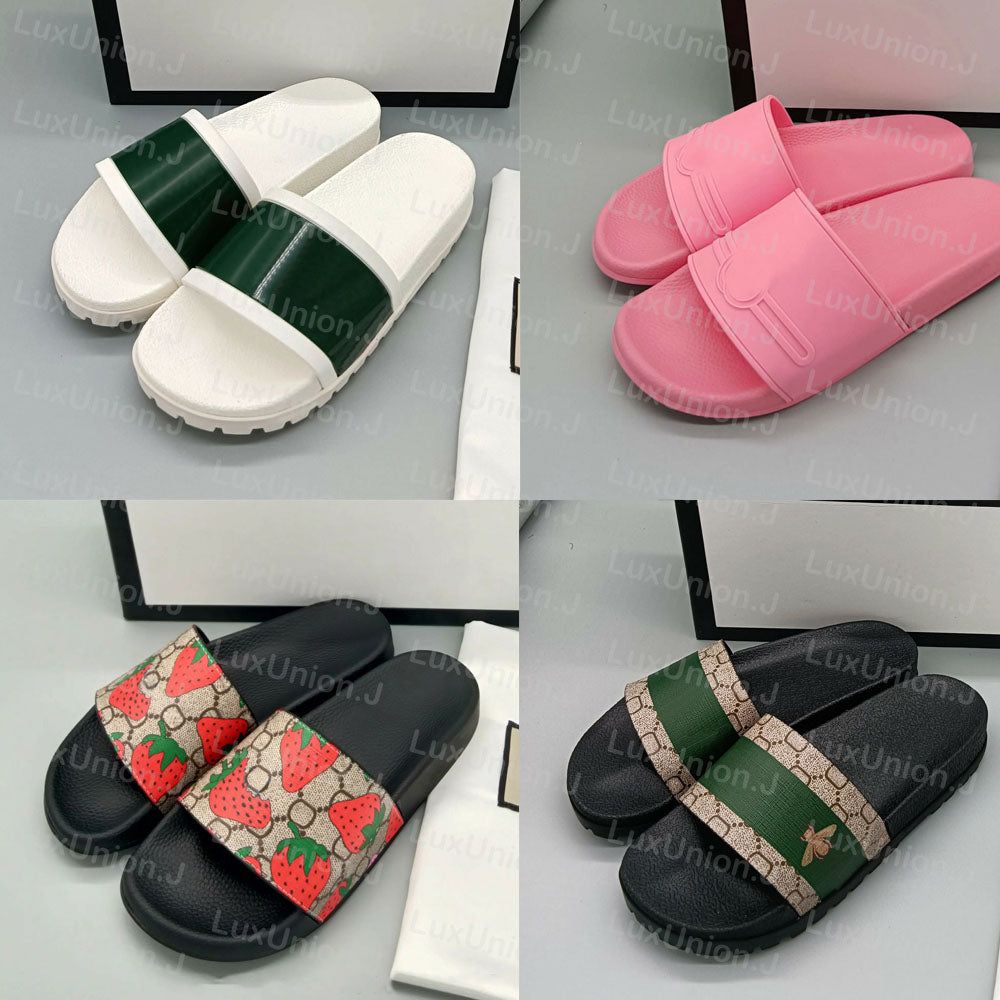 Flat Slippers Designer Beach Slide Sandals Men Women Slipper Indoor Tiger Bee Web Sandal Outdoor Shoes Rubber Summer Slides Platform Casual Shower F