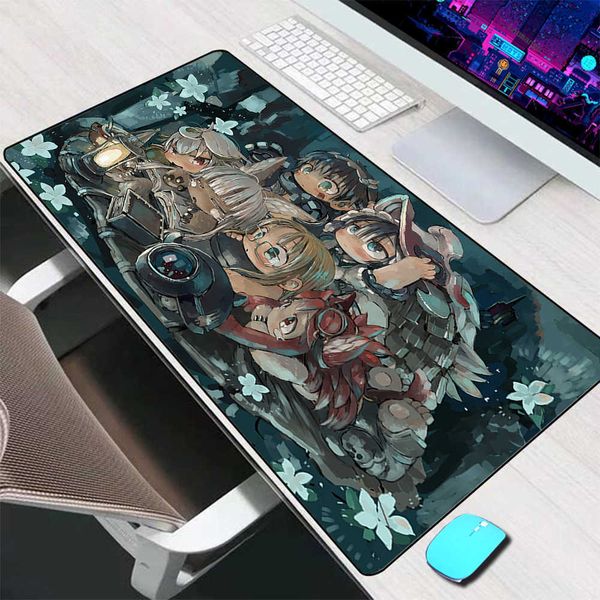 Mouse Pads Wrist Rests Made in Abyss Mouse Pad Large Gaming Accessories Mouse Mat Keyboard Mat Desk Pad XXL Computer Mousepad PC Gamer Lapto