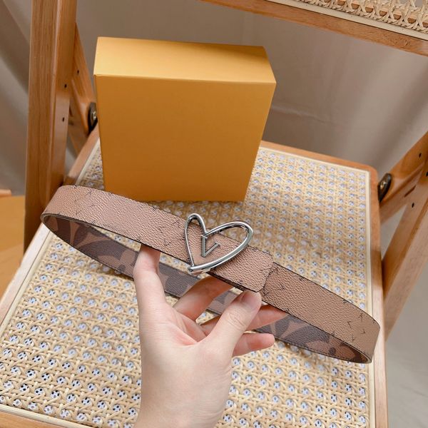 10A Mirror quality classic designer Belt for women stainless steel V buckle Real leather mens belt Retro Luxury gold plating womens belt 30M