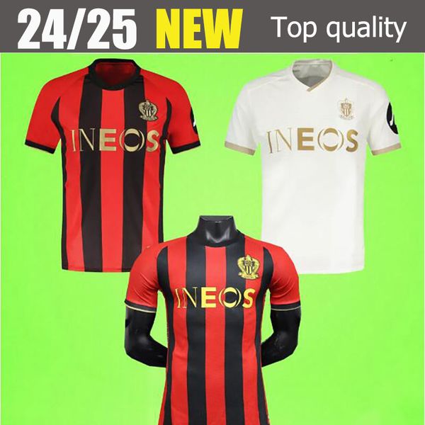 24-25 OGC Nice FC soccer jerseys Moukoko T. MOFFI PEPE LABORDE S. DIOP 2005 OGCNice football shirts DANTE KAMARA ATAL maillot de foot home a