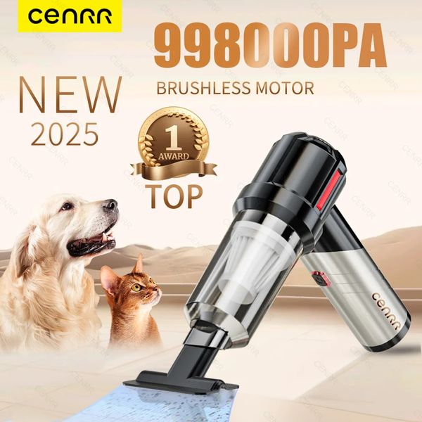 CENRR High Pressure Car Vacuum Cleaner Portable Handheld Mini Cordless Strong Suction Home Appliance 241115