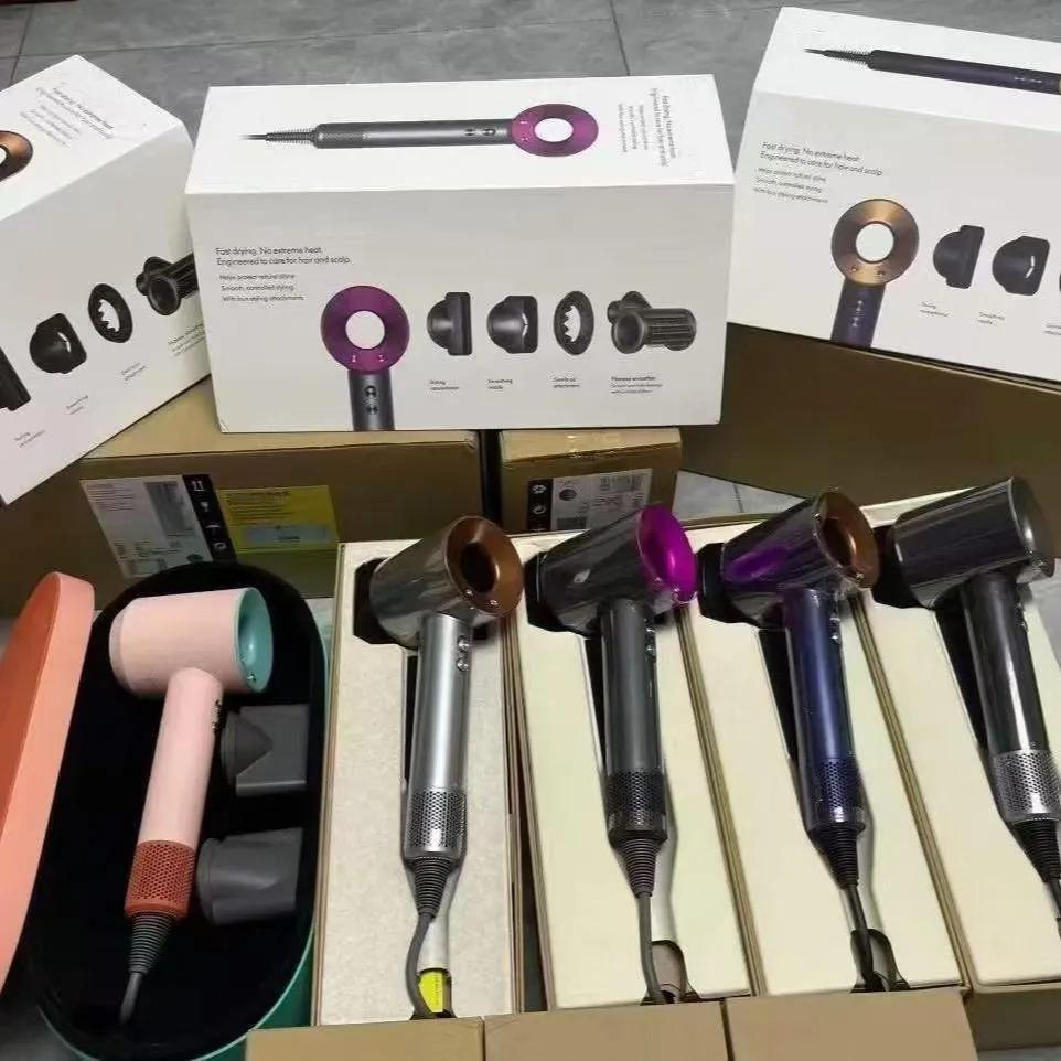 Designer Hair Dryer Supersunic leafless High Speed 5in1 nozzles Hair Care Salon Modeling Anion Constant Temperature Blow Dryer Top quality