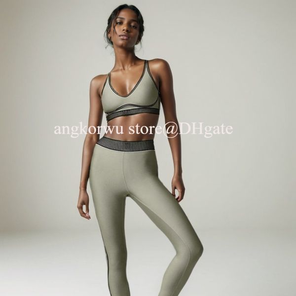 Designer Sport Bra Gym Set Jogger Woman Yoga Set 2 Piece Workout Set Line Up Bra Workout Clothe Gym Clothe Active Wear Run Vest Fitness Gym