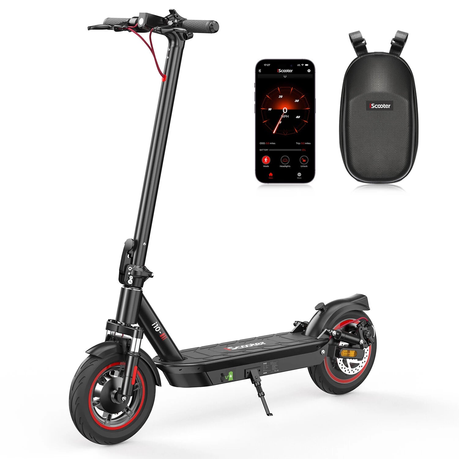 [EU Direct] iScooter i10 Electric Scooter 15Ah 36V 650W Motor Recommended Top Speed 25KM-H 10 Inches Tire Electric Scoot