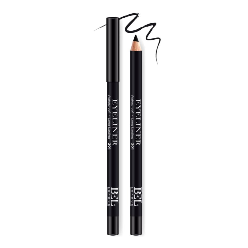 Bel London, BEL London, Crayon eye-liner gel longue tenue, huile végétale hydrogénée, waterproof, couleur, 201, noir, 0,78 g