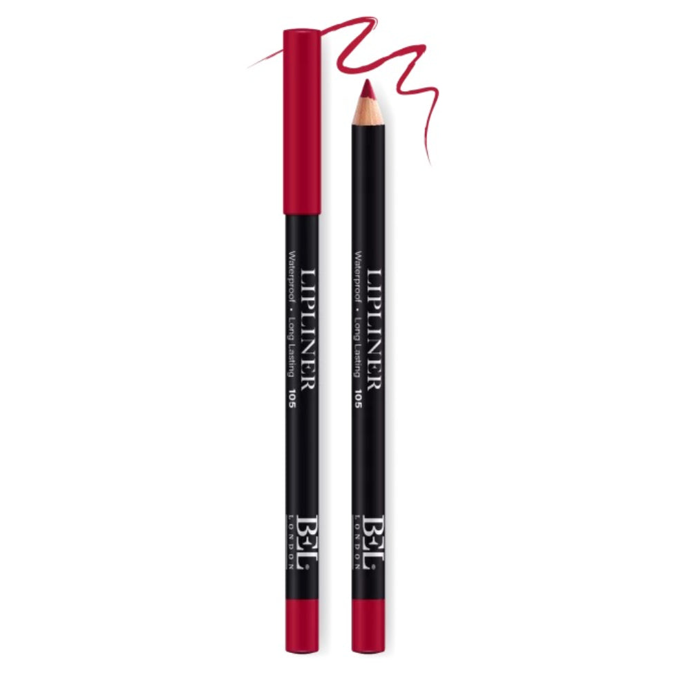 Bel London, Huile végétale hydrogénée, Waterproof, Contour, Crayon à lèvres, 105, 0,78 g