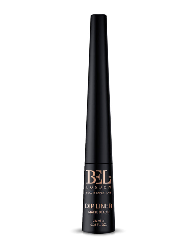 Bel London, Eyeliner liquide, Dip, Aqua, Waterproof, Couleur, Contouring, Noir mat, 2,5 ml