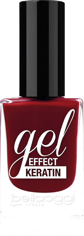 Keratin effect gel nail polish with bloody mary keratin effect
