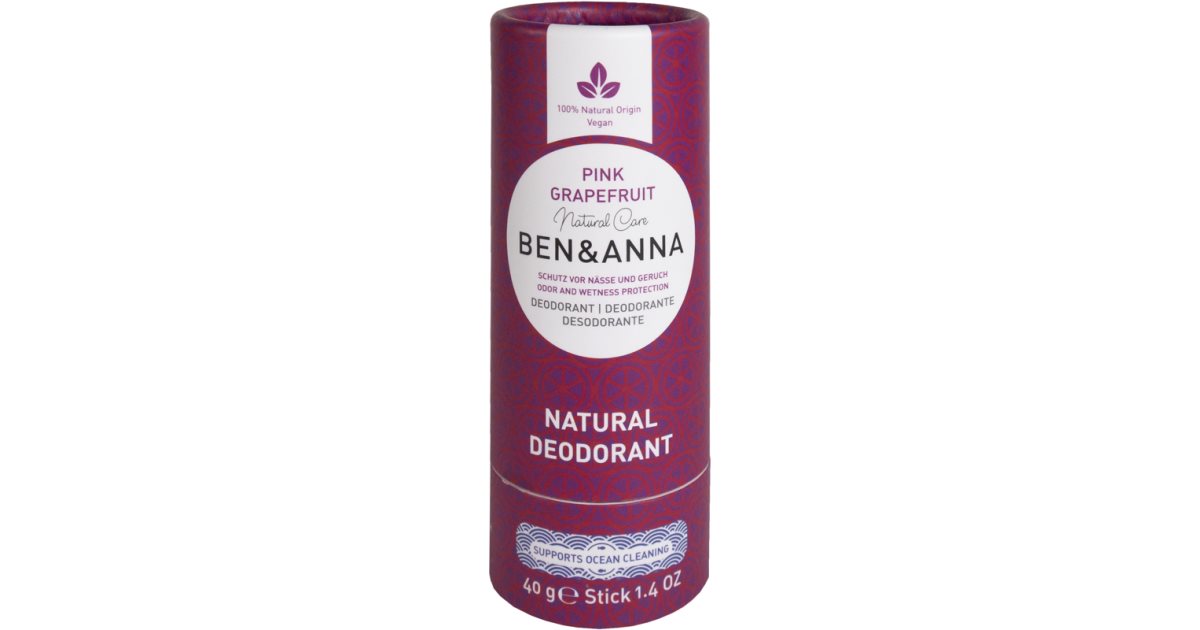 BEN&ANNA Natural Pink Deodorant solid grapefruit 40 g