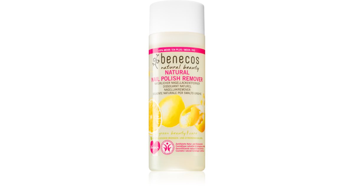 Benecos Naturalny Beauty Zmywacz do paznokci bez acetonu 125 ml