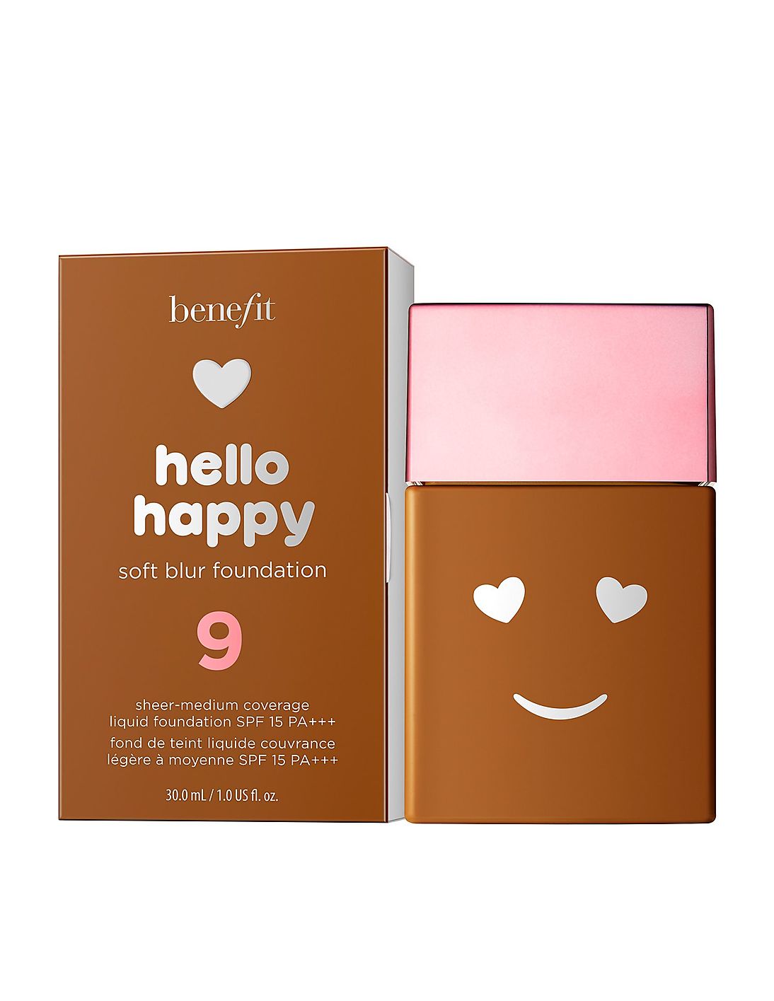 Benefit, Hello Happy Soft Blur, Matte Finish, Liquid Foundation, 09 Deep Neutral SPF 15 30 ml