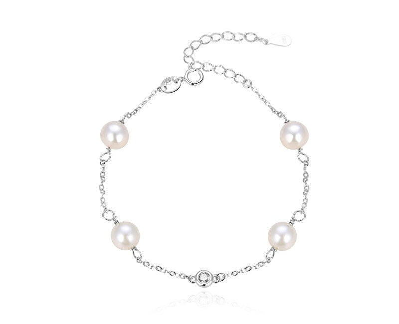 Beneto Elegant silver bracelet with beads AGB411-21P