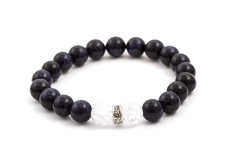 Agato MINK26-17 Crystal and Bead Bracelet