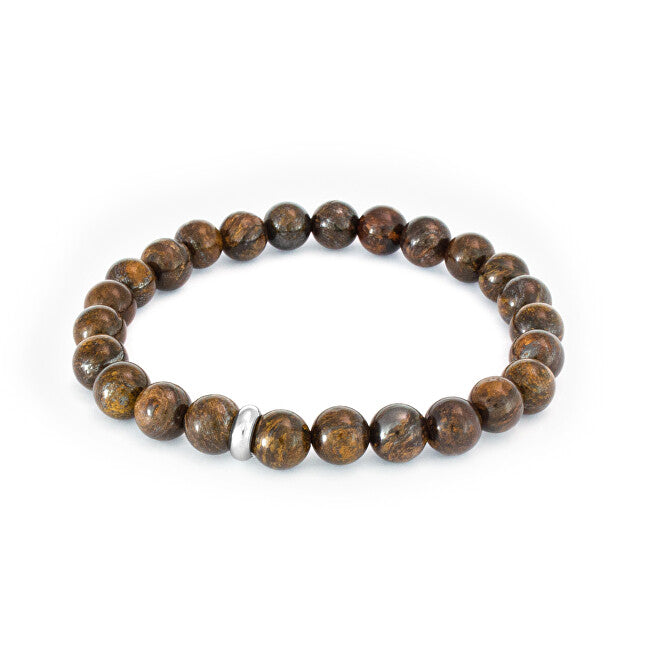 Agato MINK127-20 Bronzite Bead Bracelet