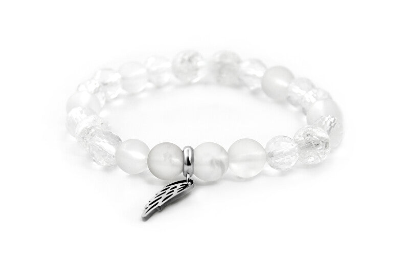 Beneto MINK103-17 Crystal Bead Bracelet