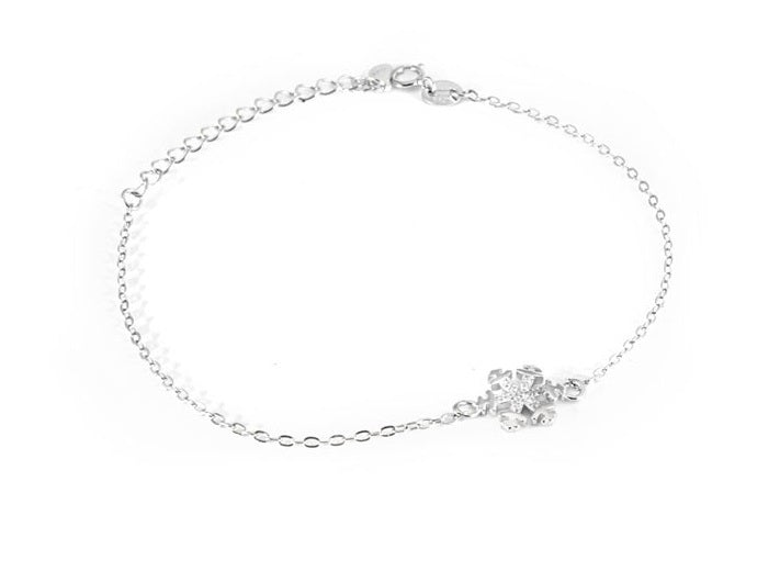 Beneto Beautiful Snowflake Silver Bracelet AGB637-21