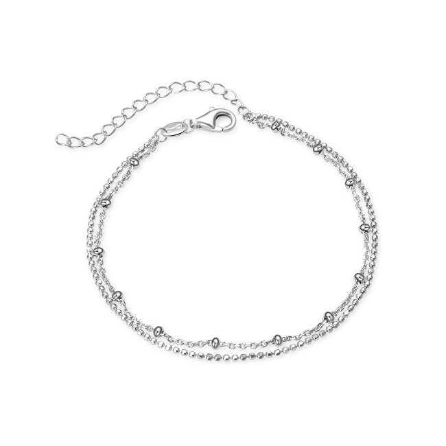 Beneto Minimalist Double Bracelet in Silver AGB735-21