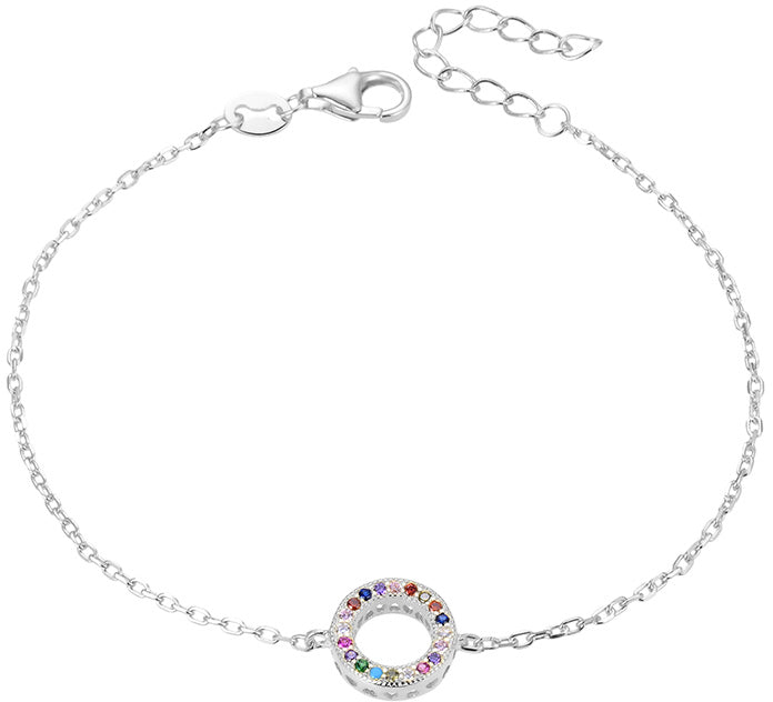 Beneto Modern bracelet IN silver with zirconia AGB581-21