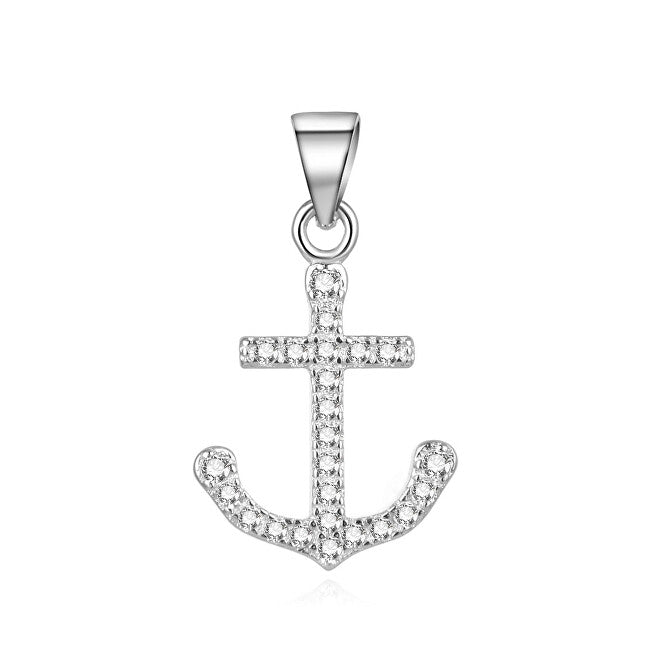 Beneto Fashion Silver Pendel Anchor AGH233