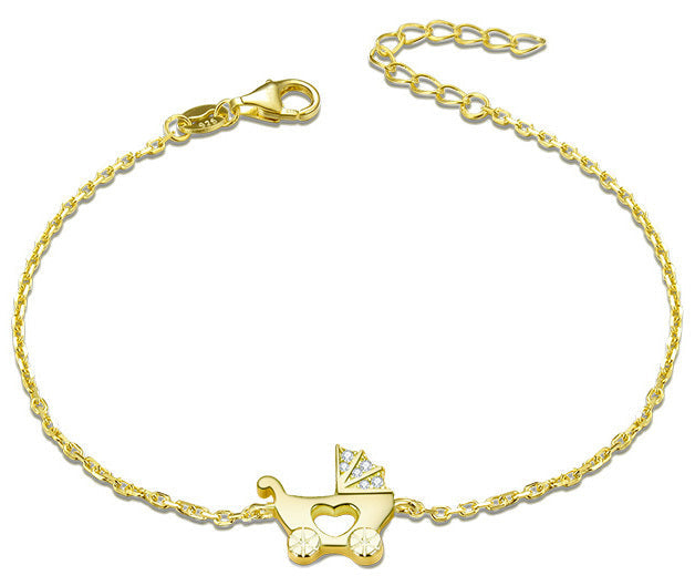 Beneto Bracelet IN gold plated silver Stroller AGB578-21