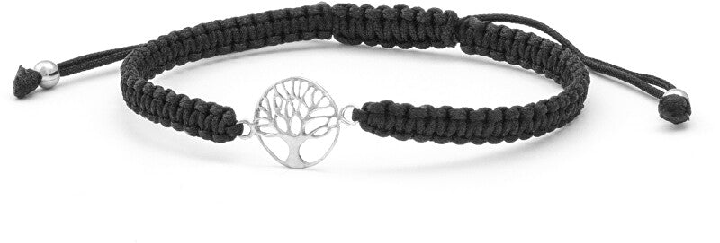 Beneto exclusive Black Kabbalah Bracelet with Tree of Life Thread AGB535