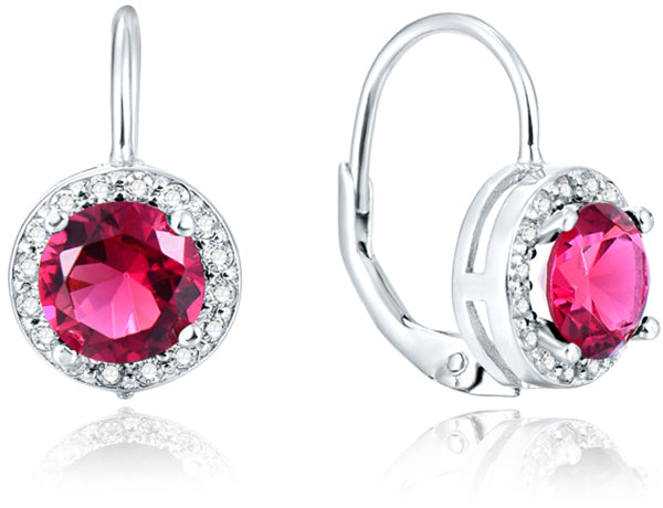 Beneto Sølv øreringe med glitter AGUC1158