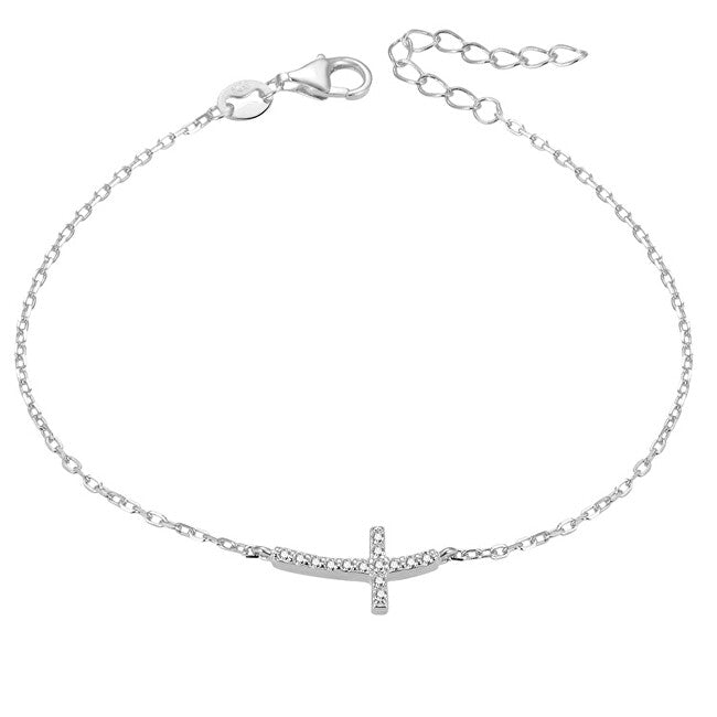 Beneto Silver bracelet with cross AGB484-20