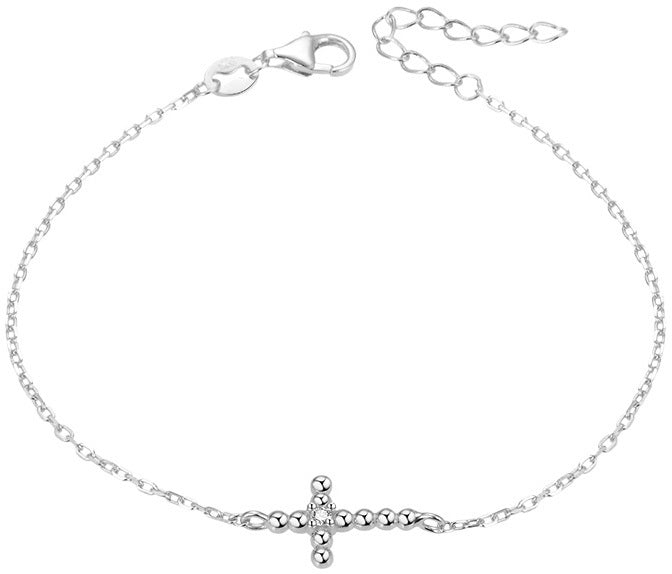 Beneto Silver bracelet with cross AGB580-21