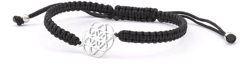 Beneto exclusive Elegant Kabala Bracelet with Black Cord Mandala AGB545