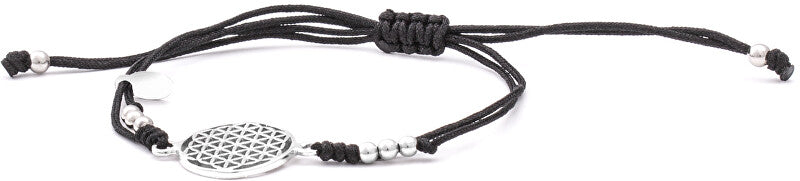 Beneto exclusive Elegant Kabala Bracelet with Black Cord Mandala AGB560