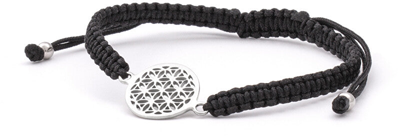 Beneto exclusive Elegant Kabala Bracelet with Black Cord Mandala AGB564