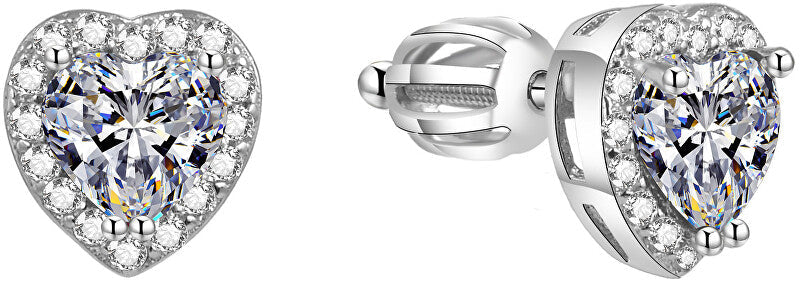 Beneto Orecchini cuore glitter AGUP1486S