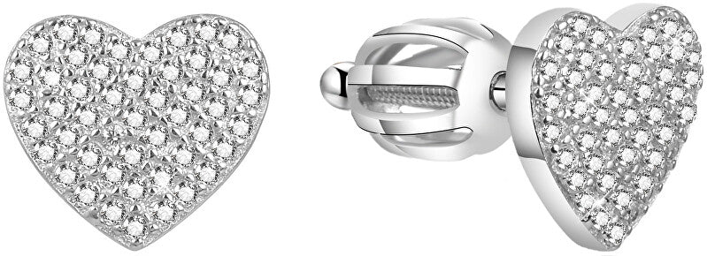 Beneto Orecchini cuore glitter AGUP1491S